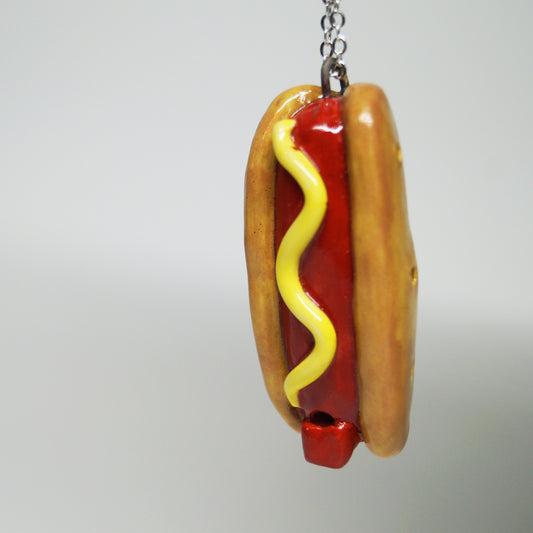 Hot Dog Flute Pendant